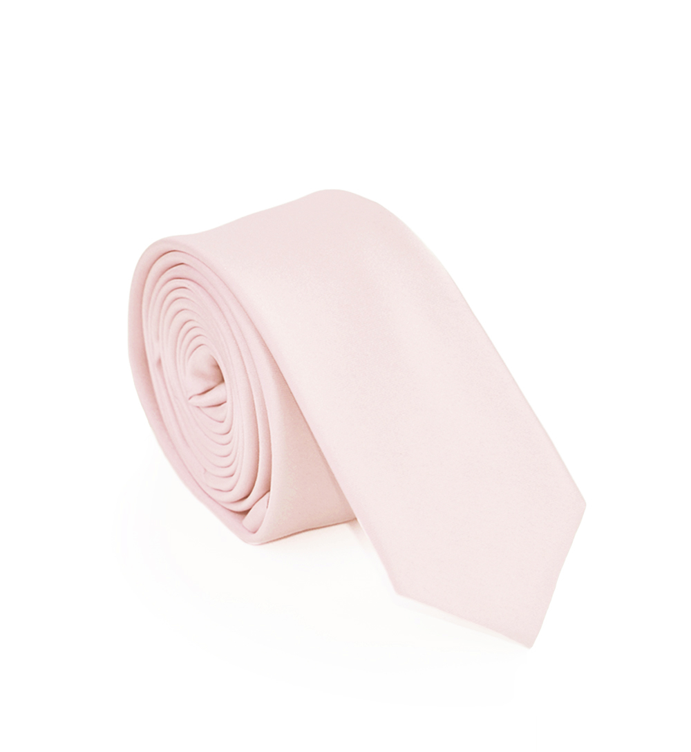 Baby Pink Skinny Tie Formal Tailor