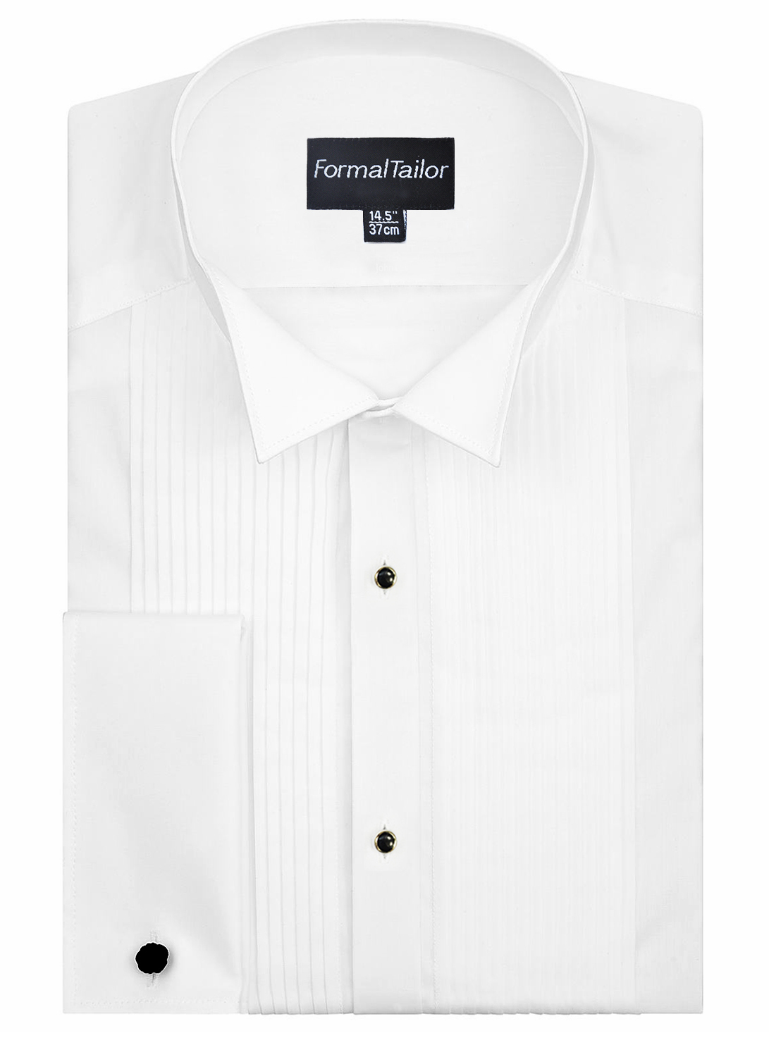 White Victorian Wing Collar Formal Men's Dress Shirt for weddings 