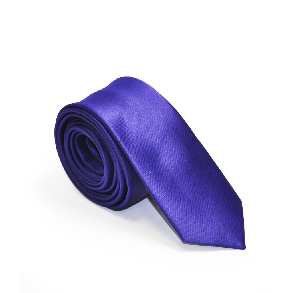 thin purple tie