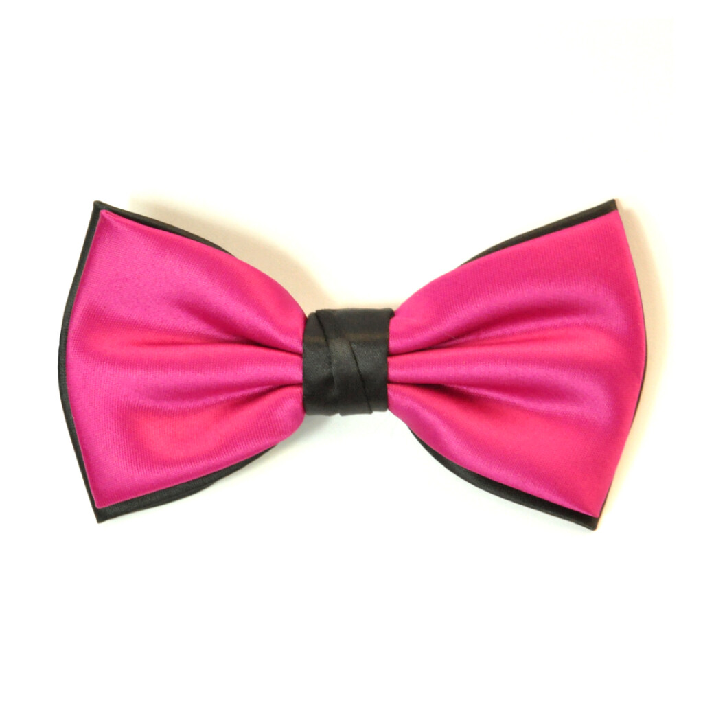 Fuchsia & Black Bow Tie Formal Tailor