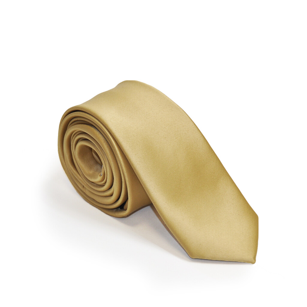 thin gold tie