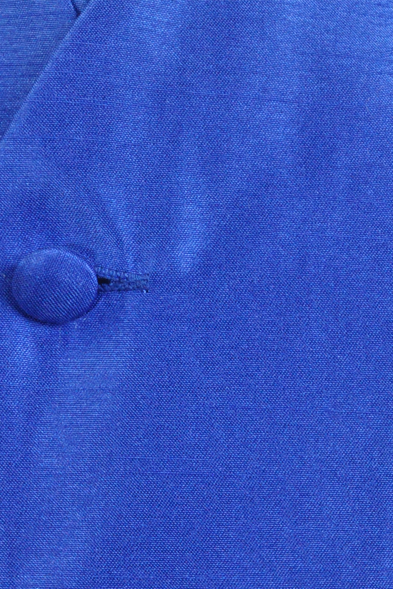 Royal Blue Shantung Waistcoat - Formal Tailor