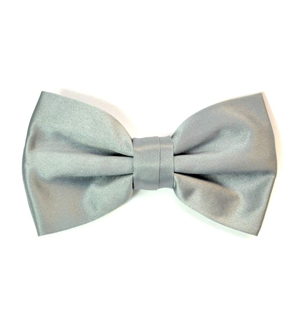 Silver Bow Tie - Formal Tailor