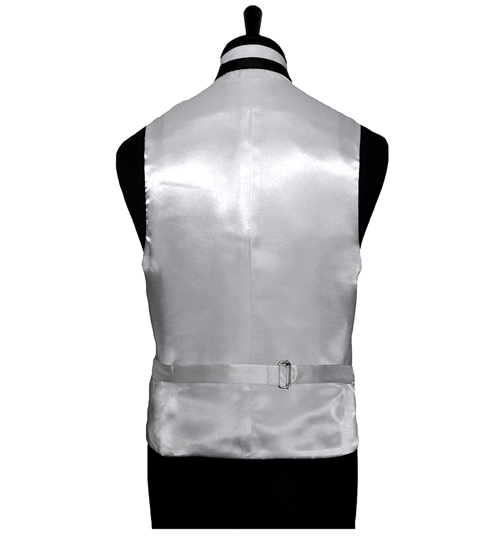 Large Ivory Scroll Waistcoat - Formal Tailor