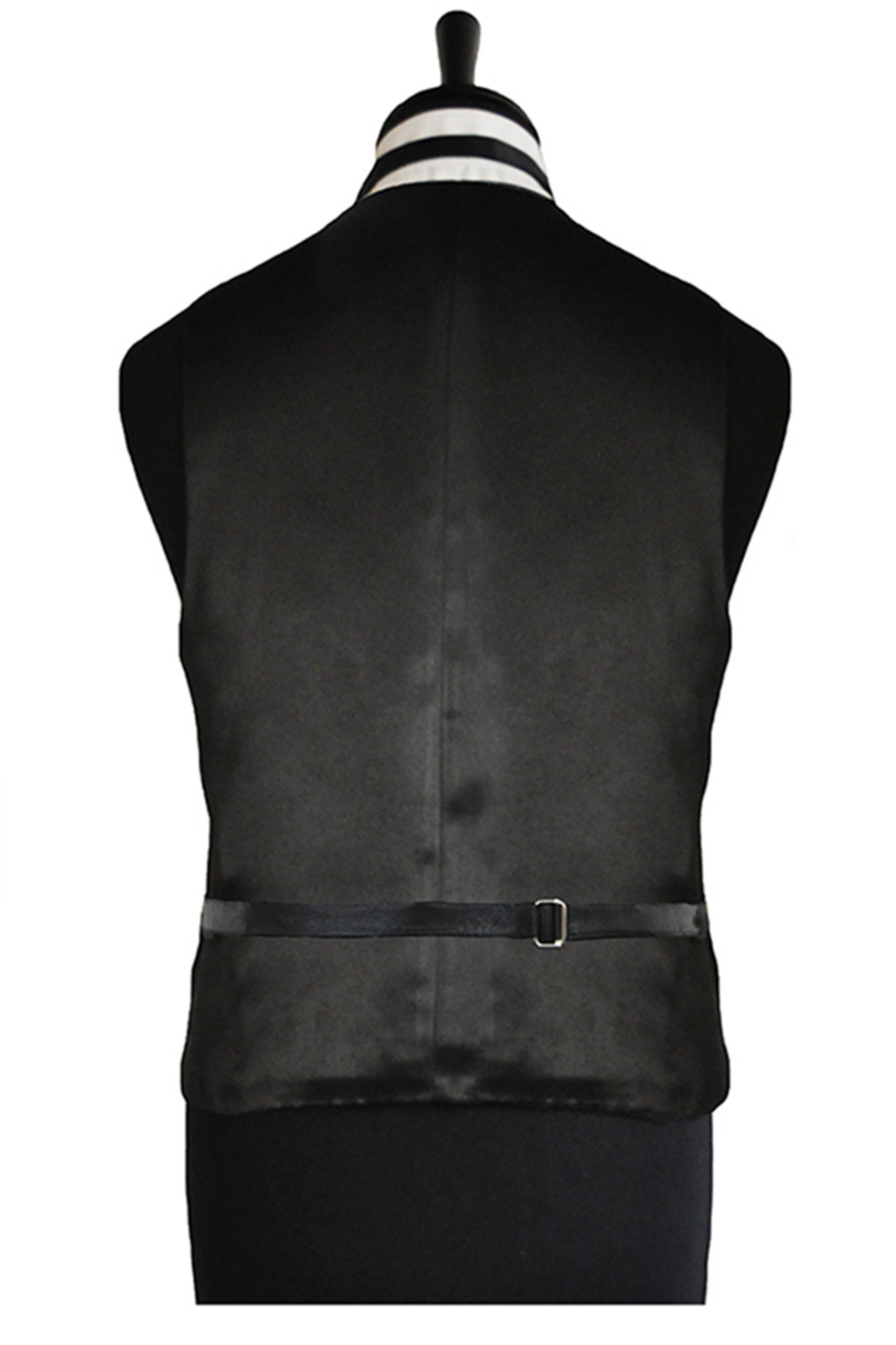 Black And Silver Circle Waistcoat - Formal Tailor